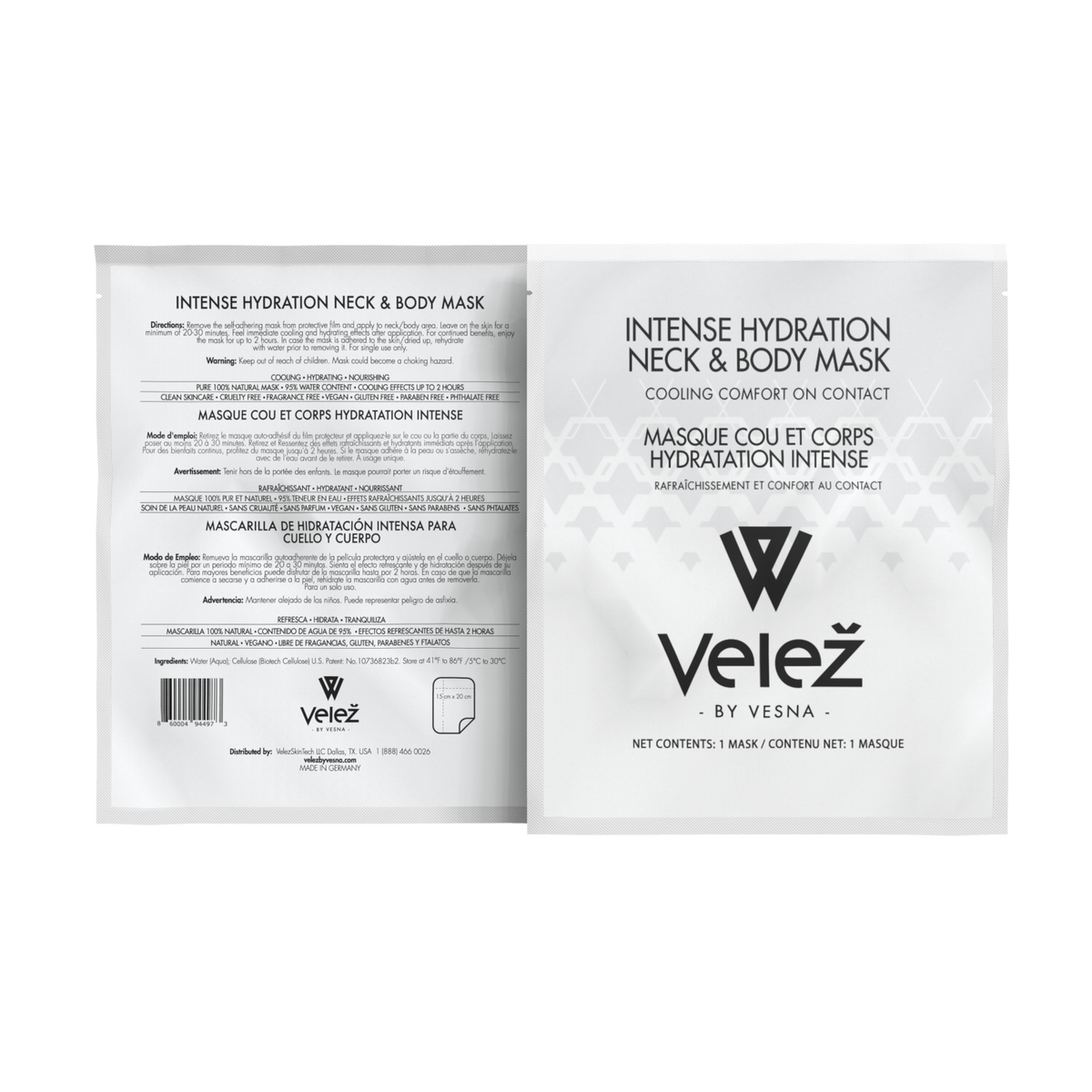 Intense Hydration Neck/Body Mask (Backbar - 25 Masks)
